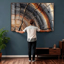 Abstract Tree Ring Wall Art Print – Natural Rustic Wood by MyGreatCanvas | Canvas Wall Art Prints | Photo Prints & Wall Decor