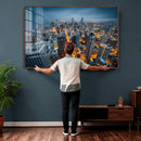 Chicago Wall Art Canvas Print - Chicago City Downtown Night by MyGreatCanvas | Canvas Wall Art Prints | Photo Prints & Wall Decor