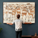 Gazelle Wall Art Canvas Print - Abstract Antelope Wall Art by MyGreatCanvas | Canvas Wall Art Prints | Photo Prints & Wall Decor