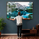 Alpine Mountain Lake Wall Art Canvas Print – Turquoise by MyGreatCanvas | Canvas Wall Art Prints | Photo Prints & Wall Decor