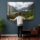 Yosemite Valley Wall Art Canvas Print – Misty Mountain by MyGreatCanvas | Canvas Wall Art Prints | Photo Prints & Wall Decor