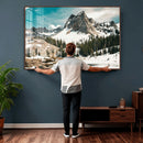 Snowy Mountain Wall Art Canvas Print, Alpine Pine Forest by MyGreatCanvas | Canvas Wall Art Prints | Photo Prints & Wall Decor