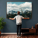 Mountain Forest Wall Art Canvas Print, Alpine Pine Tree by MyGreatCanvas | Canvas Wall Art Prints | Photo Prints & Wall Decor