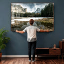 Yosemite Valley Mountain Wall Art Canvas Print, Granite by MyGreatCanvas | Canvas Wall Art Prints | Photo Prints & Wall Decor