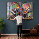 Graffiti Football Helmets Wall Art Canvas Print, Urban by MyGreatCanvas | Canvas Wall Art Prints | Photo Prints & Wall Decor