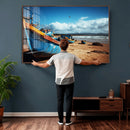 Fishing Boats Wall Art Canvas Print, Coastal Boat Beach by MyGreatCanvas | Canvas Wall Art Prints | Photo Prints & Wall Decor