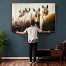 Wild Horse Herd Wall Art Canvas Print, Natural Horse by MyGreatCanvas | Canvas Wall Art Prints | Photo Prints & Wall Decor