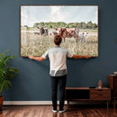 Texas Longhorn Cattle Wall Art Canvas Print: Western Ranch by MyGreatCanvas | Canvas Wall Art Prints | Photo Prints & Wall Decor