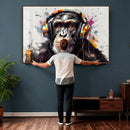 Dj Monkey Wall Art Canvas Print – Colorful Pop Art Banksy by MyGreatCanvas | Canvas Wall Art Prints | Photo Prints & Wall Decor