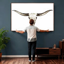 Longhorn Skull Wall Art Canvas Print – Rustic Western by MyGreatCanvas | Canvas Wall Art Prints | Photo Prints & Wall Decor