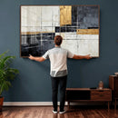 Gold Abstract Wall Art Canvas Print, Modern Luxury Geometric by MyGreatCanvas | Canvas Wall Art Prints | Photo Prints & Wall Decor