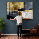 Gold Navy Abstract Wall Art Canvas Print, Modern Luxury by MyGreatCanvas | Canvas Wall Art Prints | Photo Prints & Wall Decor