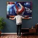 Red Wine Splash Abstract Wall Art Canvas Print, Modern Wine by MyGreatCanvas | Canvas Wall Art Prints | Photo Prints & Wall Decor