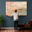 Abstract Pastel Landscape Wall Art Canvas Print – Soft Pink by MyGreatCanvas | Canvas Wall Art Prints | Photo Prints & Wall Decor
