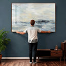 Abstract Coastal Landscape Wall Art Canvas Print – Soft Blue by MyGreatCanvas | Canvas Wall Art Prints | Photo Prints & Wall Decor
