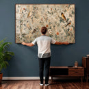 Vintage Birds and Flowers Wall Art Canvas Print, Botanical by MyGreatCanvas | Canvas Wall Art Prints | Photo Prints & Wall Decor