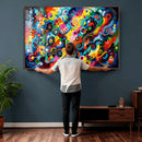 Geometric Abstract Wall Art Canvas Print, Bold Color by MyGreatCanvas | Canvas Wall Art Prints | Photo Prints & Wall Decor