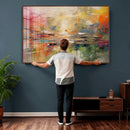 Colorful Abstract Canvas Wall Art — Large Textured Oil by MyGreatCanvas | Canvas Wall Art Prints | Photo Prints & Wall Decor