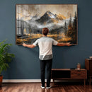 Mountain Lake Canvas Wall Art — Rustic Forest Landscape by MyGreatCanvas | Canvas Wall Art Prints | Photo Prints & Wall Decor