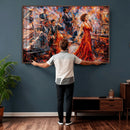 Jazz Band Canvas Wall Art — Jazz Club Singer Saxophone Print by MyGreatCanvas | Canvas Wall Art Prints | Photo Prints & Wall Decor