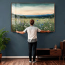 Wildflower Meadow Oil Painting Canvas — Daisy Lavender by MyGreatCanvas | Canvas Wall Art Prints | Photo Prints & Wall Decor