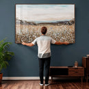 Neutral Wildflower Field Canvas Wall Art — Beige Earth Tone by MyGreatCanvas | Canvas Wall Art Prints | Photo Prints & Wall Decor