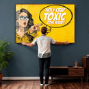Pop Art Print Bathroom Sign Wall Art Canvas Print — Funny by MyGreatCanvas | Canvas Wall Art Prints | Photo Prints & Wall Decor