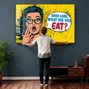 Pop Art Print Bathroom Sign Wall Art Canvas Print — Funny by MyGreatCanvas | Canvas Wall Art Prints | Photo Prints & Wall Decor