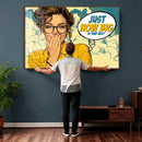 Pop Art Print Bathroom Sign Wall Art Canvas Print — Funny by MyGreatCanvas | Canvas Wall Art Prints | Photo Prints & Wall Decor
