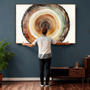 Natural Wood Slice Wall Art Canvas Print, Tree Ring Wall by MyGreatCanvas | Canvas Wall Art Prints | Photo Prints & Wall Decor