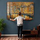 Gustav Klimt Golden Cityscape Wall Art Canvas Print, Framed by MyGreatCanvas | Canvas Wall Art Prints | Photo Prints & Wall Decor
