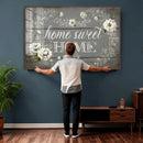 Home Sweet Home Wall Art Canvas Print, Floral Farmhouse by MyGreatCanvas | Canvas Wall Art Prints | Photo Prints & Wall Decor
