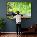 Bamboo Water Flow Black Stone Canvas | Zen Spa Nature by MyGreatCanvas | Canvas Wall Art Prints | Photo Prints & Wall Decor