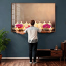 Spa Candles Orchid Canvas Print | Zen Wellness Relaxation by MyGreatCanvas | Canvas Wall Art Prints | Photo Prints & Wall Decor