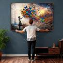 Banksy Girl Wall Art Canvas Print for Living Room Decor by MyGreatCanvas | Canvas Wall Art Prints | Photo Prints & Wall Decor