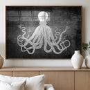 Black White Octopus Wall Art Canvas Print by MyGreatCanvas | Canvas Wall Art Prints | Photo Prints & Wall Decor