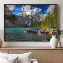Moraine Lake 3-Panel Wall Art, Majestic Mountain and Lake by MyGreatCanvas | Canvas Wall Art Prints | Photo Prints & Wall Decor