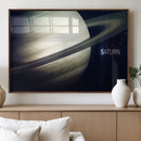 Framed Saturn Wall Art Canvas Print