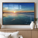 Blue Sky and Beach Wall Art Canvas Print