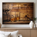 Rustic Whiskey and Barrel Canvas Print by MyGreatCanvas | Canvas Wall Art Prints | Photo Prints & Wall Decor