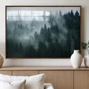 Misty Forest Wall Art – Serene Green Landscape Canvas Print, by MyGreatCanvas | Canvas Wall Art Prints | Photo Prints & Wall Decor