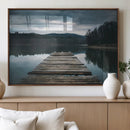 Wooden Bridge Near Lake Wall Art Canvas Print by MyGreatCanvas | Canvas Wall Art Prints | Photo Prints & Wall Decor