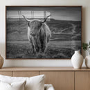 Fluffy Cattle Wall Art Print, Highland Cow Canvas, Framed by MyGreatCanvas | Canvas Wall Art Prints | Photo Prints & Wall Decor