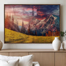 Mountain and Daylight Red Sunset Wall Art Canvas Print by MyGreatCanvas | Canvas Wall Art Prints | Photo Prints & Wall Decor
