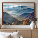 Misty Mountain Sunrise Triptych Canvas Print – Autumn