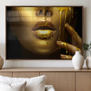 Gold and Women Wall Art Canvas Print by MyGreatCanvas | Canvas Wall Art Prints | Photo Prints & Wall Decor