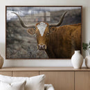 Framed Big Cow Animal Wall Art Canvas Print by MyGreatCanvas | Canvas Wall Art Prints | Photo Prints & Wall Decor