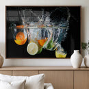 Kitchen Wall Art, Kitchen Fruits Art Canvas Print