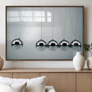 Newton's Cradle Wall Art Canvas Print, Framed Newton Cradle