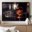 Whiskey and Cigar Canvas – Luxurious Wall Art for Home or